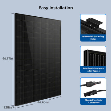 JA 450W BIFACIAL BLACK FRAME SOLAR PANEL