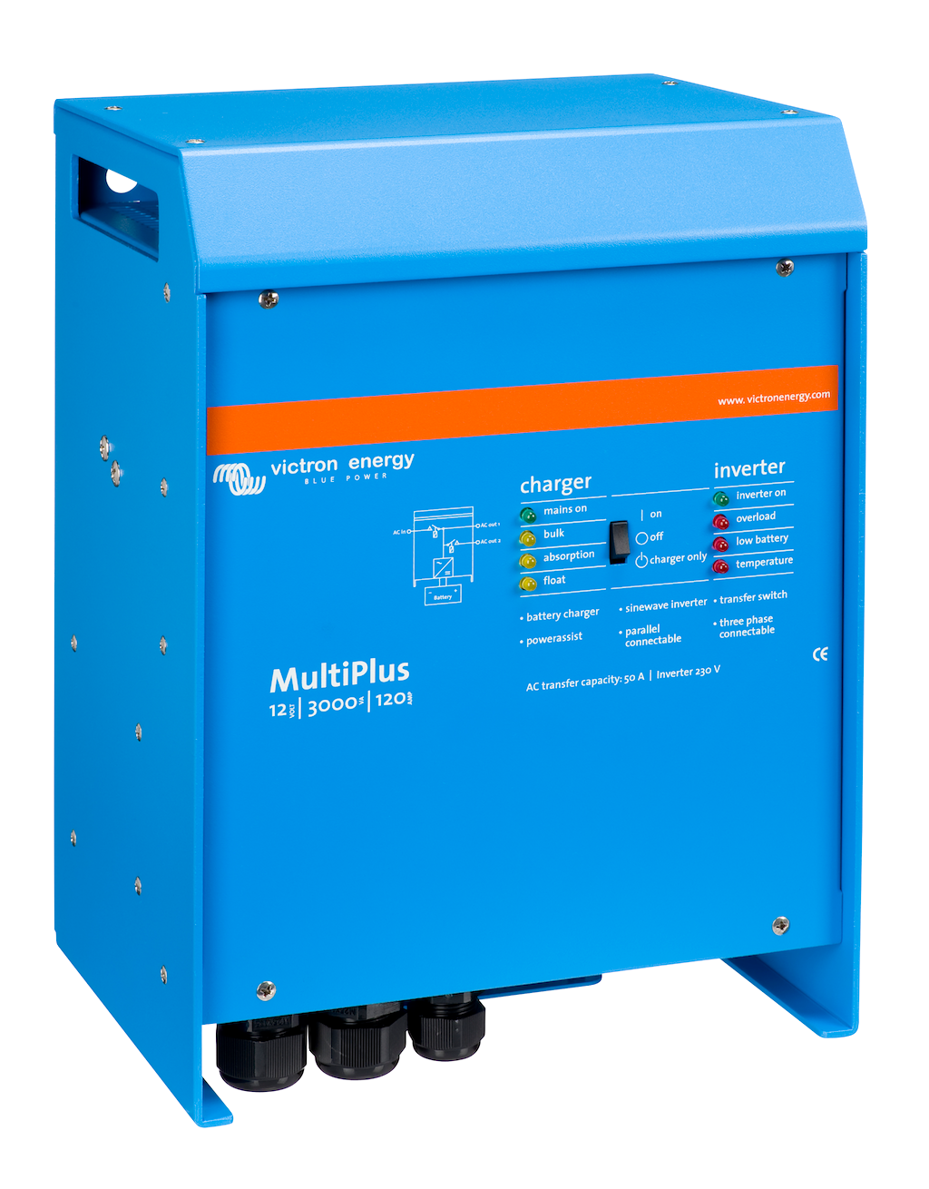 MultiPlus 12/3000/120-50 230Vac inverter/charger