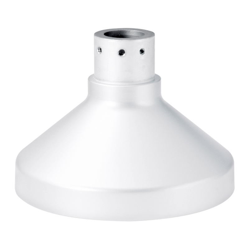 White Mounting Adapter for Outdoor Dome Cameras, 360 degree and PTZ Cameras.