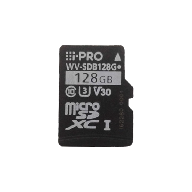 I-PRO SDXC 128GB Micro SD Card, Class 10, UHS Speed U3, Video Speed V30