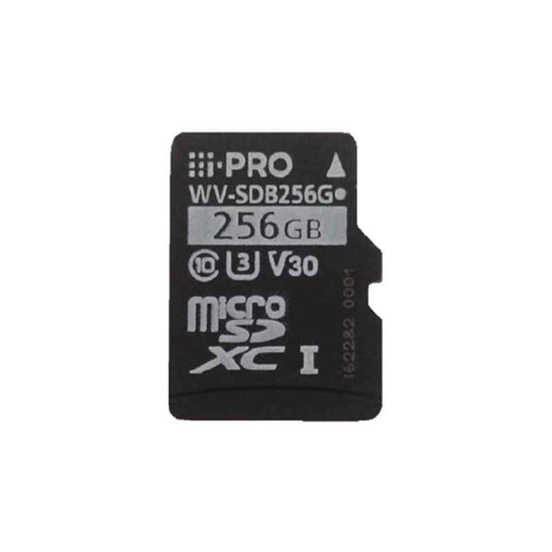 I-PRO SDXC 256GB Micro SD Card, Class 10, UHS Speed U3, Video Speed V30