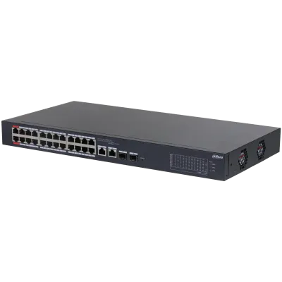 Dahua Switch 24 Port PoE 2 uplinks 240 watt Cloud Managed
