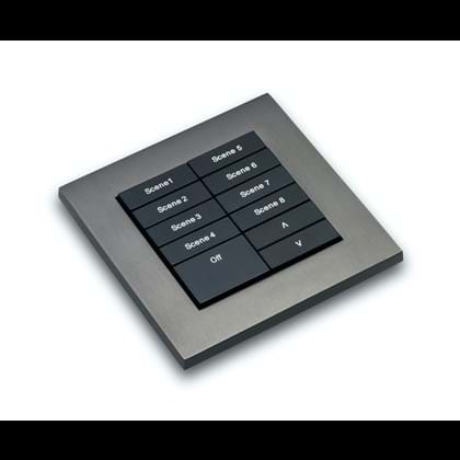 Matt Bronze (09) cover plate kit for Modular control panel modules - Single Gang