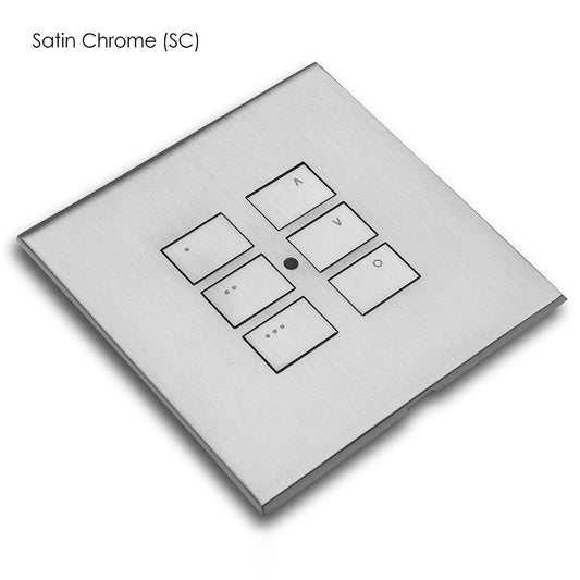 Rako Double gang cover plate kit for EOS wired control modules - Button and plate finish to be advised