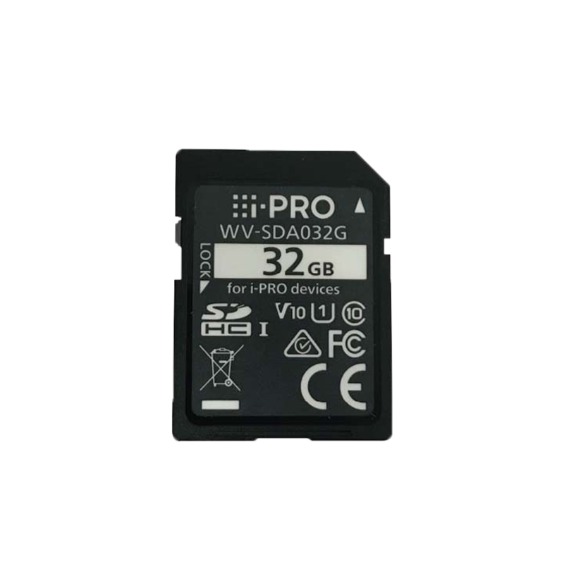 I-PRO SDHC 32GB SD Card, Class 10, UHS Speed U1, Video Speed V10