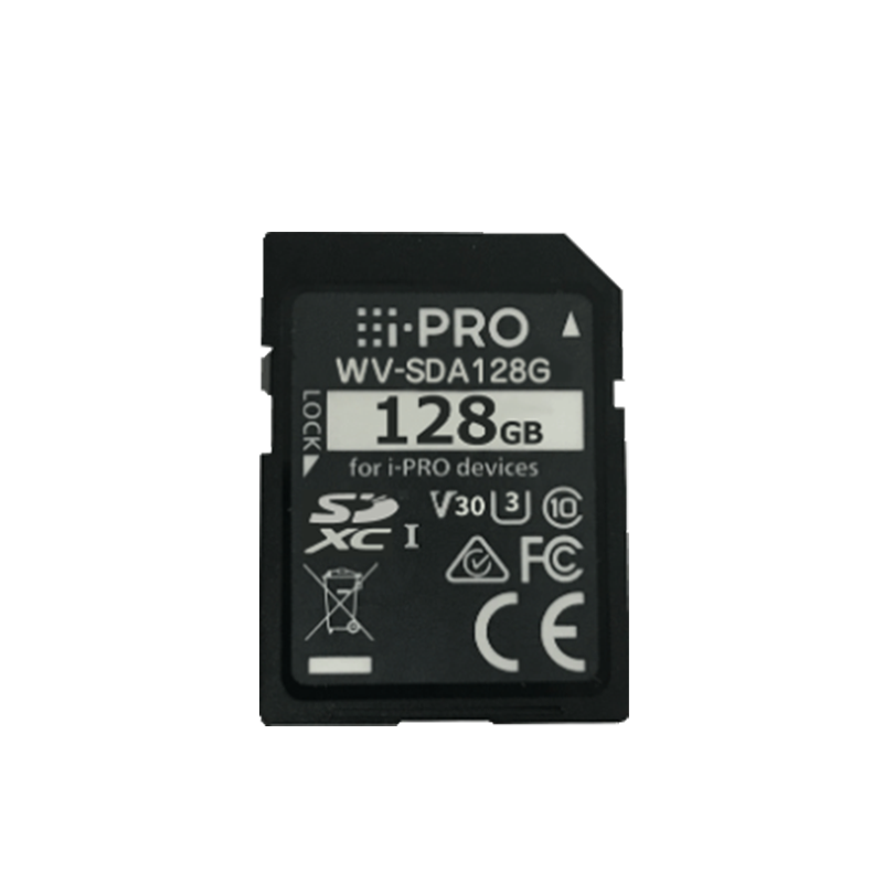 I-PRO SDXC 128GB SD Card, Class 10, UHS Speed U3, Video Speed V30