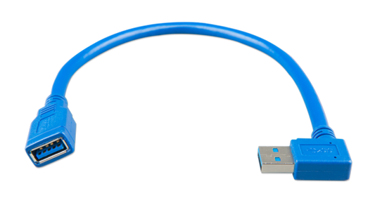 USB extension cable 0.3m one side right angle (for Color Control in wall mount enclosure)