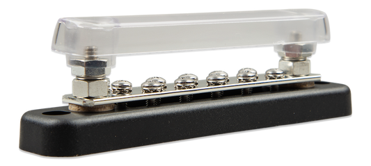 Busbar 150A 2P with 10 screws + cover