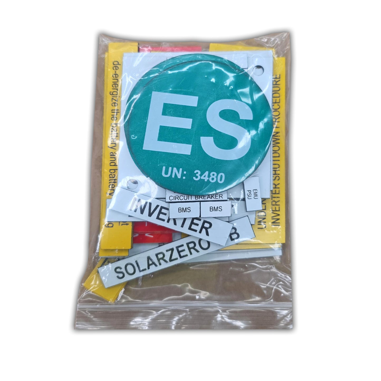 Grid-Tie & Hybrid Solar Label Set for MBS