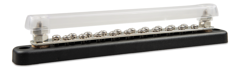 Busbar 150A 2P with 20 screws + cover