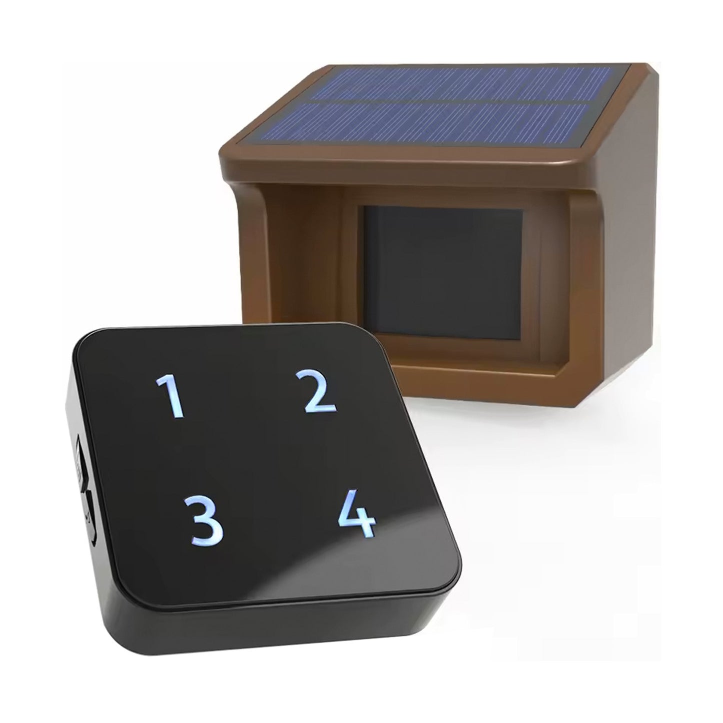 800m Solar Wireless Driveway Alarm System – 4-Zone Monitoring Kit