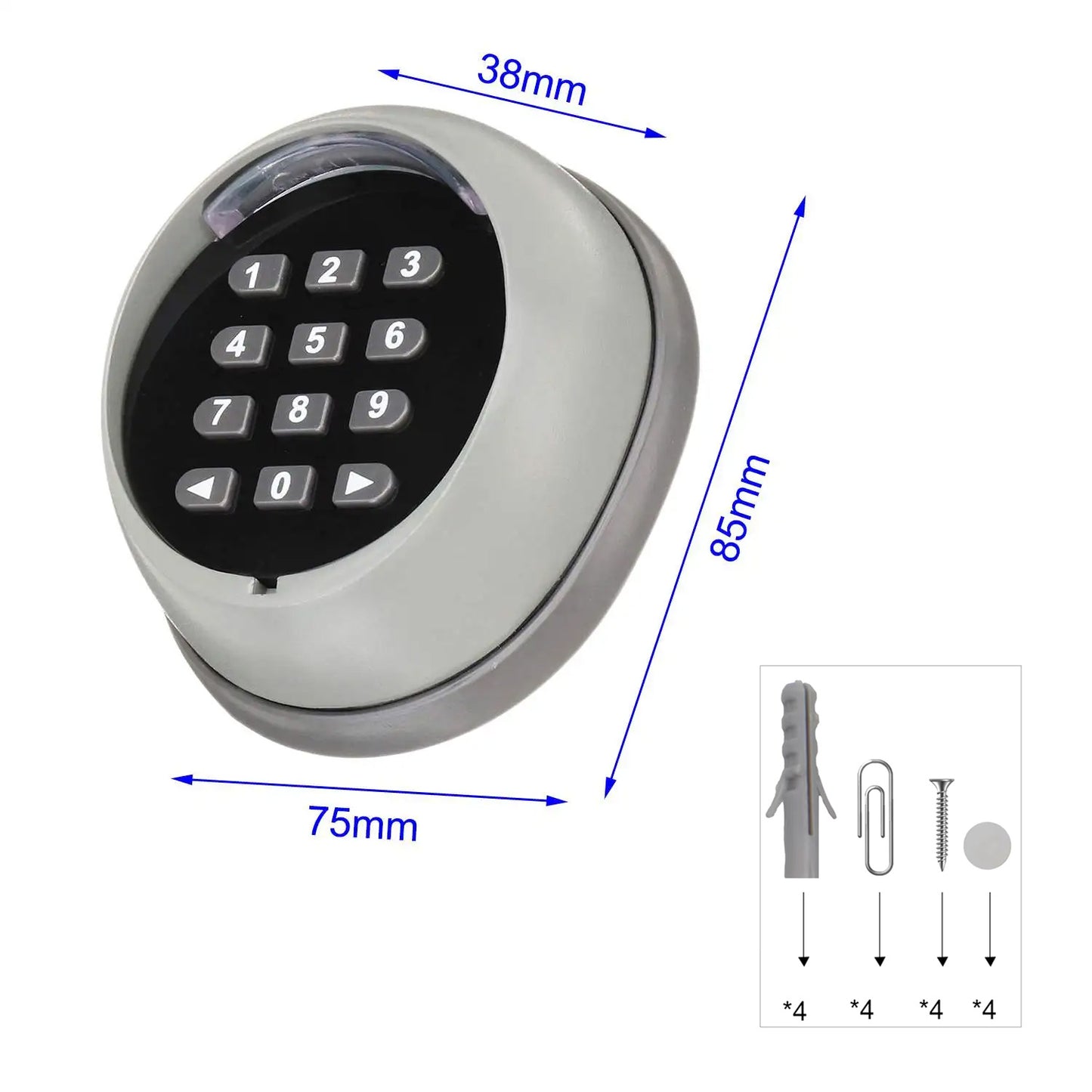 Heavy-Duty Metal Wireless Pin Code Keypad (433MHz)