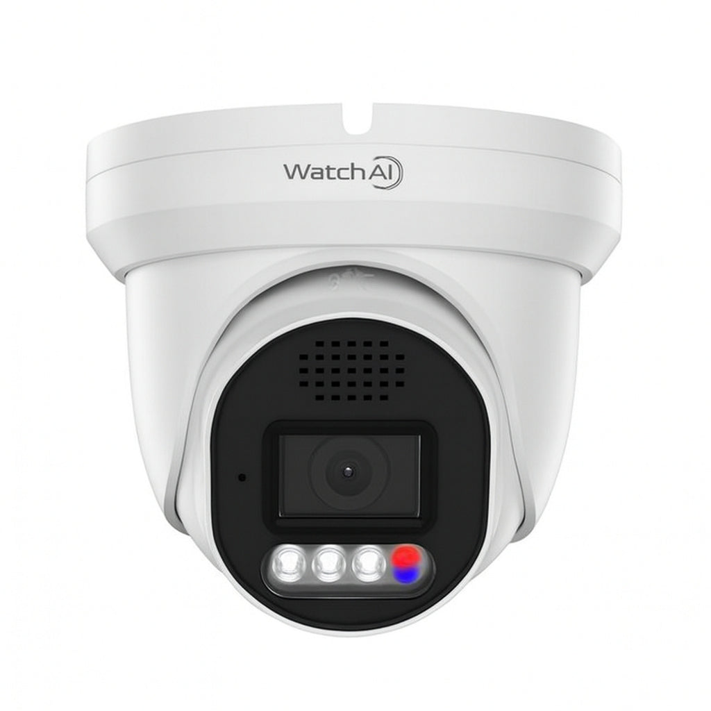 Watch AI 4K CCTV Kit - 4 X 8MP Turret Cameras With 8CH 2TB HDD NVR