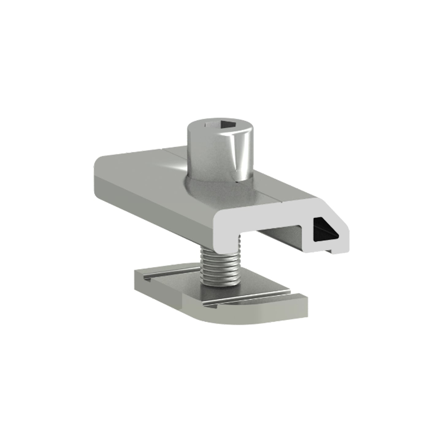 Clenergy PV-ezRack Rail Clamp for T-Rail – Diamond Module