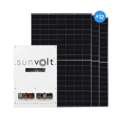 Panasonic 6kW Solar Kitset (Sunvolt Inverter + 12 Anchor Solar Panels)