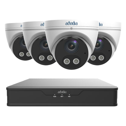 Panasonic Advidia 4x 4MP Camera & 8-Channel PoE NVR Security Kit