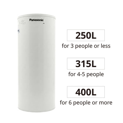 Panasonic 4kW Hot Water Heat Pump & 215L Tank System