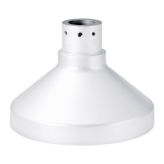 White Mounting Adapter for Outdoor Dome Cameras, 360 degree and PTZ Cameras.