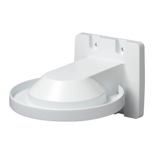 White Wall Mount Bracket for Indoor & Outdoor Dome. Note can be used with WV-QJB500-W Base mount box.
