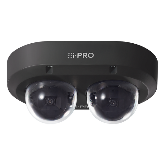 AI 2 Head Multi Sensor Camera (Black), 2x 4MP Lenses, 2.9mm -7.3mm motorised zoom. IR LED up to 40m, Super Dynamic 108db, ONVIF G/M/S/T, IK10 Vandal Resistant, IP67, PoE+, Micro SD Card. FIPS 140-2 Level 3 Security.