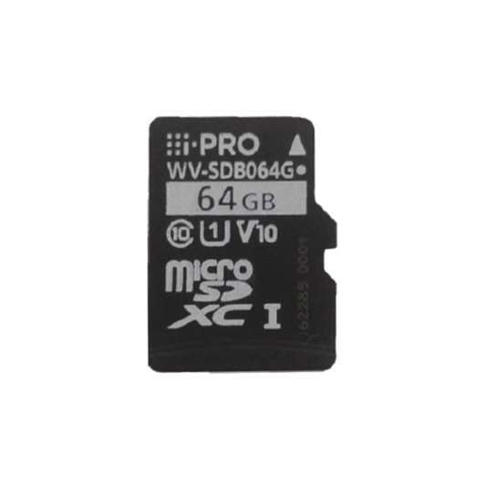 I-PRO SDXC 64GB Micro SD Card, Class 10, UHS Speed U1, Video Speed V10