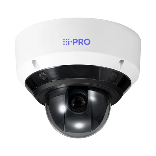 AI Multi Sensor +PTZ Combo Camera, 4 x 5MP Multi Sensor Lenses, 1 x 2MP 21x Optical Zoom PTZ, Micro SD Card, Adjustable Tilt  angle on multi sensors, IP67, IK10 vandal resistant, PoE++, ONVIF G/M/S/T