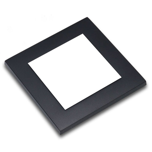 Matt Black cover plate kit for Modular control panel modules - Single Gang