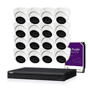 Kit 16Ch NVR 16x6MP Turret 4TB NVR4216-16P HDW3667 WD43PUR