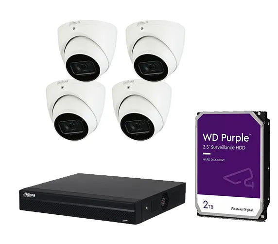 DAHUA 8ch, 4xTurrets Kit