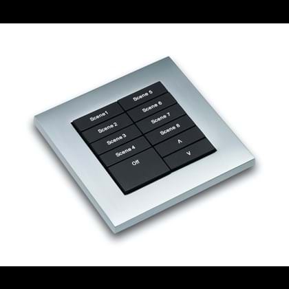 Satin Chrome (35) (Silk) cover plate kit for Modular control panel modules - Single Gang