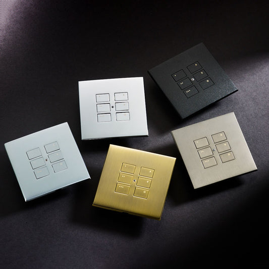 Rako Double gang cover plate kit for EOS wireless control modules - Button and plate finish to be  advised
