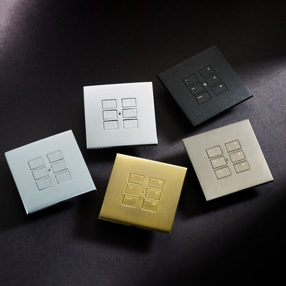 Rako Double gang cover plate kit for EOS wired control modules - Button and plate finish to be  advised