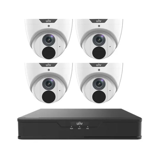 UNV KIT 501-B-IQ NVR 8CH 4TB 4x 6MP EasyStar Turret Cameras