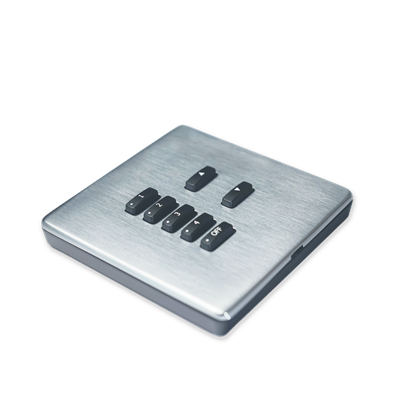 WCE-CLASSIC-SBSurface mount pattress compatible with the Classic WCM and WLH screwless range. Includes  7 Button black ABS cover plate