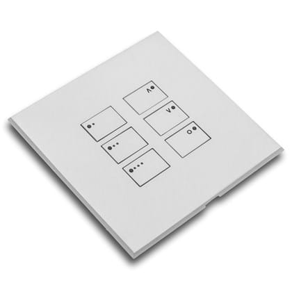 Matt White (MWH) cover plate kit for EOS wired control modules - Single Gang