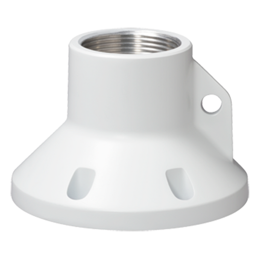 White Indoor Dome Ceiling Pole Mount Bracket (ISO)
