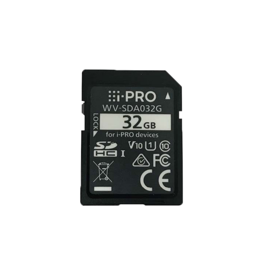 I-PRO SDHC 32GB SD Card, Class 10, UHS Speed U1, Video Speed V10