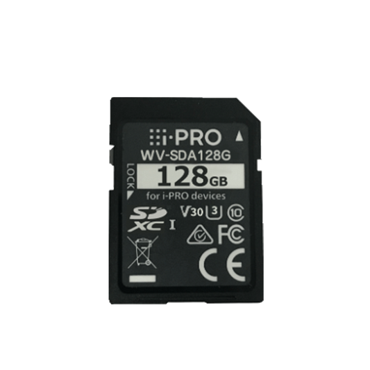I-PRO SDXC 128GB SD Card, Class 10, UHS Speed U3, Video Speed V30
